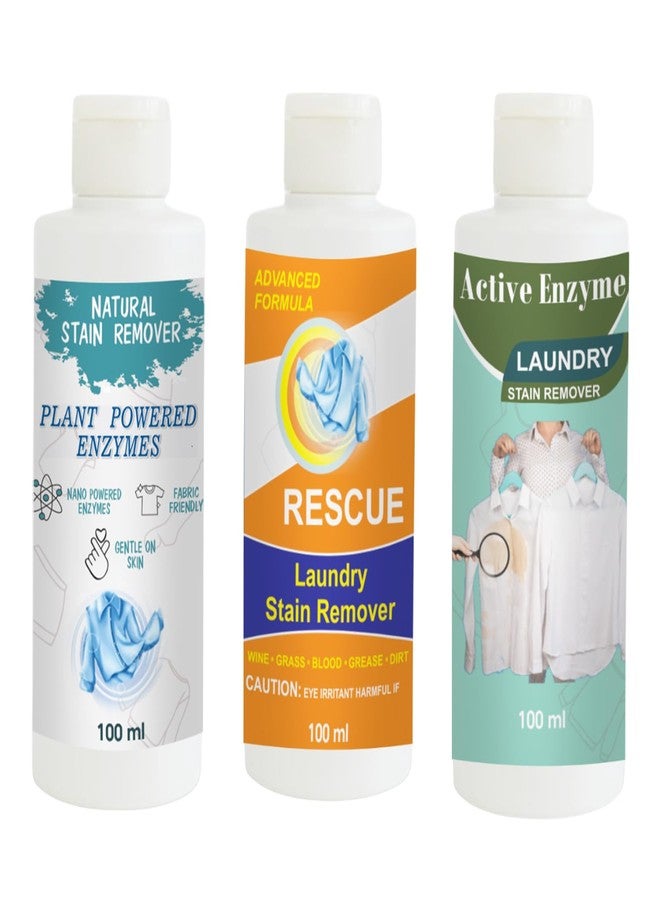 مجموعة مزيلات بقع توفوس: مزيل بقع القمصان، والبرتقال، والفستق | محلول تنظيف متعدد الأسطح للملابس والأقمشة والمفروشات (100 غرام لكل عبوة) - Image 1